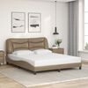 vidaXL Bed Frame with LED without Mattress "Hvar" Cappuccino 160x200 cm