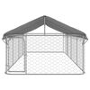 vidaXL Outdoor Dog Kennel with Roof 600x200x150 cm