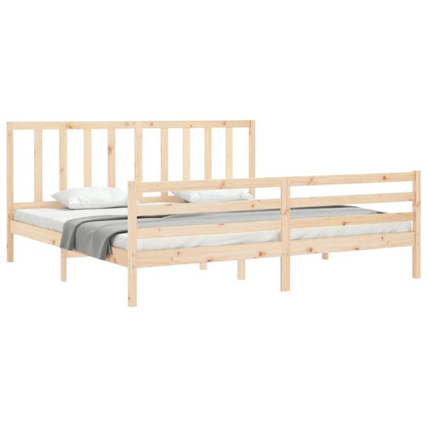 vidaXL Bed Frame without Mattress 200x200 cm Solid Wood Pine