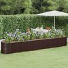 vidaXL Garden Raised Bed Galvanised Steel 440x80x68 cm Brown