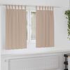 vidaXL Blackout Curtains with Rings 2 pcs Taupe 140 x 140 cm Polyester