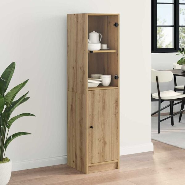 vidaXL Highboard Artisan Oak 35 x 37 x 142 cm Engineered Wood