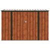 vidaXL Garden Storage Box Brown 214 x 82 x 132 cm Steel