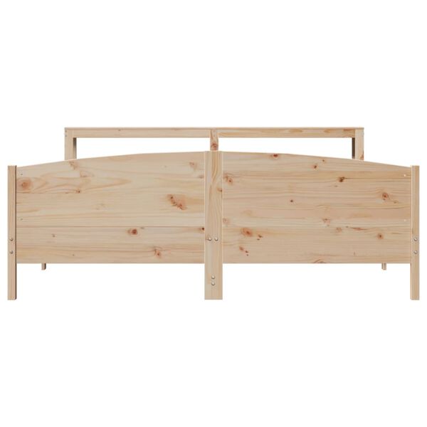 vidaXL Bed Frame without Mattress 200x200 cm Solid Wood Pine
