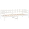 vidaXL Day Bed without Mattress White 80x200 cm Solid Wood Pine