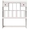 vidaXL Headboard with Storage White 75 cm Solid Wood Pine