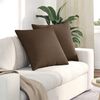 vidaXL Sofa Pillows 2 pcs Brown 60 x 60 cm Fabric