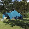 vidaXL Teepee Tent with Roof Blue and Grey 415 x 415 x 247 cm