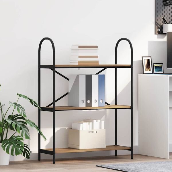 vidaXL Bookshelf Artisan Oak 80 x 30 x 109 cm Engineered wood