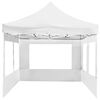 vidaXL Professional Folding Party Tent with Walls Aluminium 6x3 m White