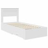 vidaXL Bed Frame with Headboard White 90 x 190 cm Engineered Wood