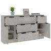 vidaXL 3 Piece Sideboard Set Concrete Grey Engineered Wood