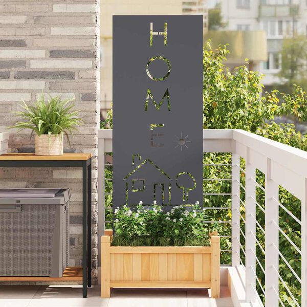 vidaXL Garden Privacy Screen Anthracite 50 x 140 cm Cold-rolled steel
