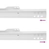 vidaXL Drawer Slide 2 pcs White 350 mm Steel
