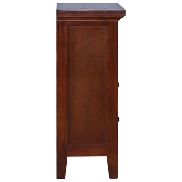 vidaXL Side Cabinet Classical Brown 60x30x75 cm Solid Mahogany Wood
