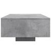 vidaXL Coffee Table with LED Lights Concrete Grey 85x55x31 cm
