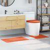 vidaXL Anti-slip Bath Mat Set 3 pcs Orange PP