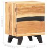 vidaXL Bedside Cabinet 40x30x51 cm Solid Acacia Wood