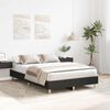 vidaXL Bed Frame No Mattress Black 120x200 cm Engineered Wood