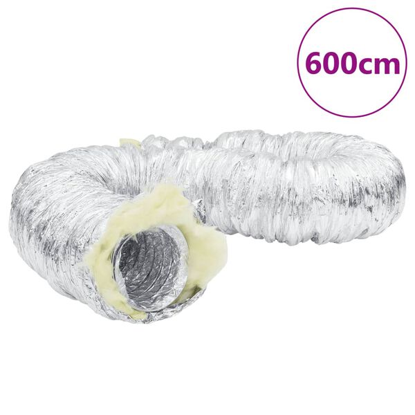 vidaXL Ventilation Duct Insulated Aluminium 6 m &Oslash;10 cm