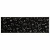 vidaXL Kitchen Rug Washable Morning Black 60x180 cm Velvet