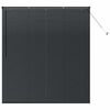 vidaXL Window Blind with Curtains Manual Black Aluminium