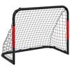 vidaXL Soccer Goal with Net Red and Black 90x48x71 cm Steel
