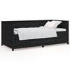vidaXL Day Bed without Mattress Black 75x190 cm Small Single Solid Wood Pine