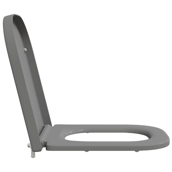 vidaXL Quick Release Toilet suitable for Seat Grey 44.5 x 35 x 3.6 cm