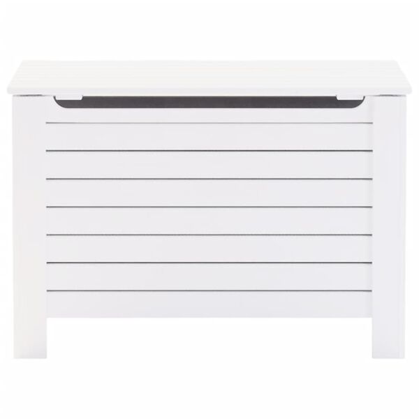 vidaXL Storage Box with Lid RANA White 100x49x54 cm Solid Wood Pine