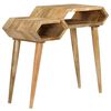 vidaXL Console Table Solid Mango Wood 90x35x76 cm