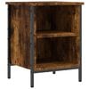 vidaXL Shoe Cabinet Smoked Oak 38x35x50 cm Engineered Wood
