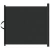 vidaXL Retractable Pet Gate Black 117.5x125 cm