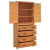 vidaXL Storage Furniture Set with Drawer Brown Engineered wood