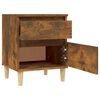 vidaXL Bedside Cabinets 2 pcs Smoked Oak 40x35x50 cm