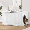 vidaXL Cat House White 85 x 55 x 50.5 cm Engineered Wood