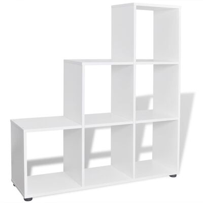 vidaXL Staircase Bookcase/Display Shelf 107 cm White