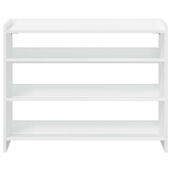 vidaXL Shoe Rack White 80x25x62 cm Engineered Wood