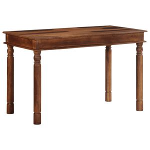 vidaXL Dining Table 120x60x77 cm Solid Wood Acacia