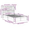 vidaXL Bookcase Bed without Mattress White 135x190cm Double Solid Wood Pine