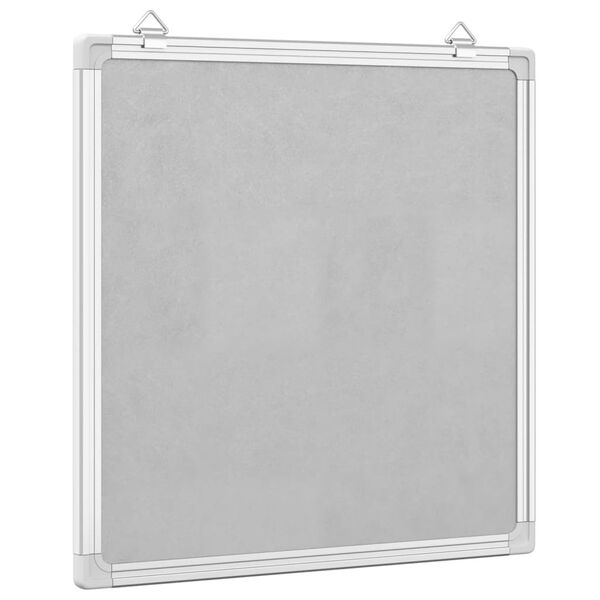 vidaXL Magnetic Whiteboard 60x60x1.7 cm Aluminium