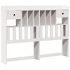 vidaXL Bookcase Bed without Mattress White 160x200 cm Solid Wood Pine