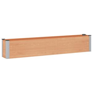 vidaXL Garden Raised Bed Brown 200 x 30 x 36 cm WPC and Aluminium