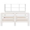 vidaXL Bed Frame without Mattress White 140x190 cm Solid Wood Pine