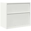 vidaXL Storage Cabinet White 80 x 40 x 70 cm Cold-Rolled Steel