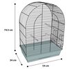 FLAMINGO Budgie Cage Klara 3 54x34x74.5 cm Copper
