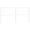vidaXL Metal Replace Headboard White 180 cm