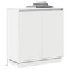 vidaXL Sideboard with Shelf White 71 x 34.5 x 75 cm Engineered wood