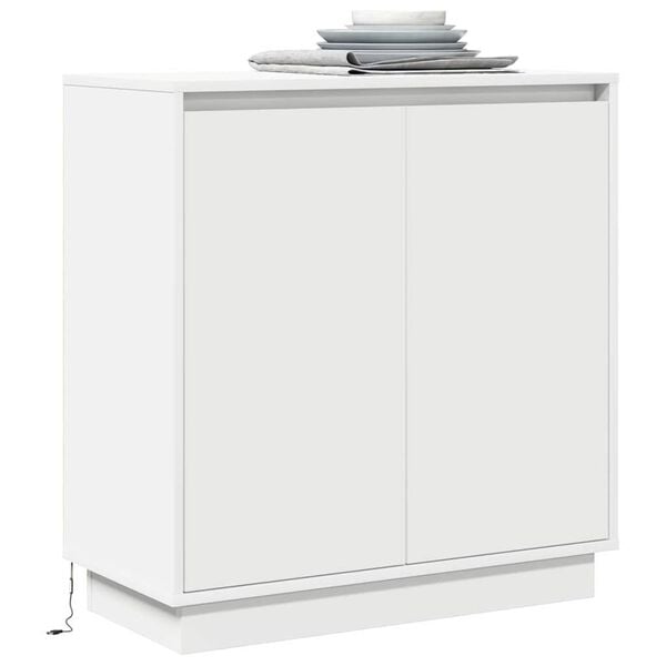 vidaXL Sideboard with Shelf White 71 x 34.5 x 75 cm Engineered wood