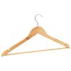 vidaXL 50 pcs Clothes Hanger Set Non-slip Hardwood